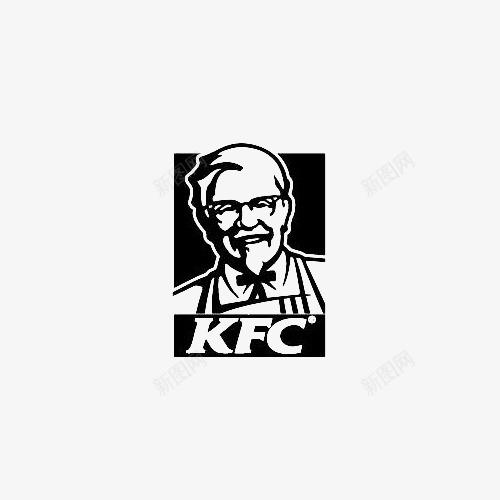 黑色方形肯德基老爷爷标志图标png_新图网 https://ixintu.com KFC LOGO 快餐 标志 美食 老爷爷 肯德基 肯德基标志 餐饮