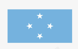 密克罗尼西亚国旗矢量图素材