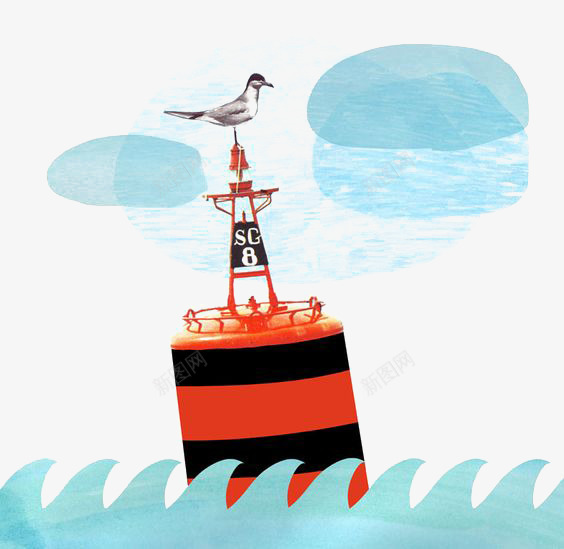 创意沉船png免抠素材_新图网 https://ixintu.com 儿童 卡通 卡通沉船 手绘 插画 绘本 航海 鸟