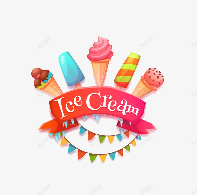 美味的冰淇淋雪糕等甜品png免抠素材_新图网 https://ixintu.com Cream Ice 冰激凌 雪糕