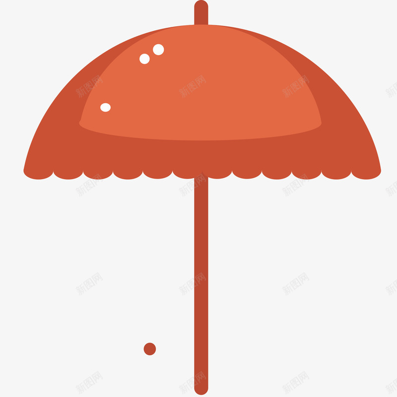 红色圆弧雨伞元素png免抠素材_新图网 https://ixintu.com 光泽 圆弧 弧度 弯曲 渐变 红色 纹理 质感 起伏 雨伞