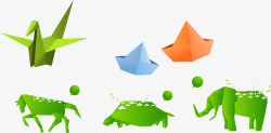 纸乌龟动物折纸艺术高清图片