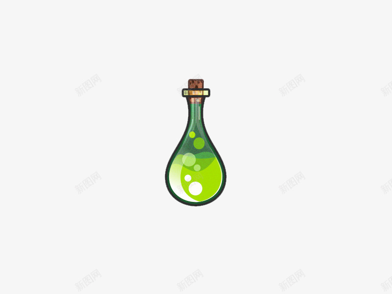 绿色化学试剂png免抠素材_新图网 https://ixintu.com 化学 国外创意素材 烧瓶 绿色 试验试剂