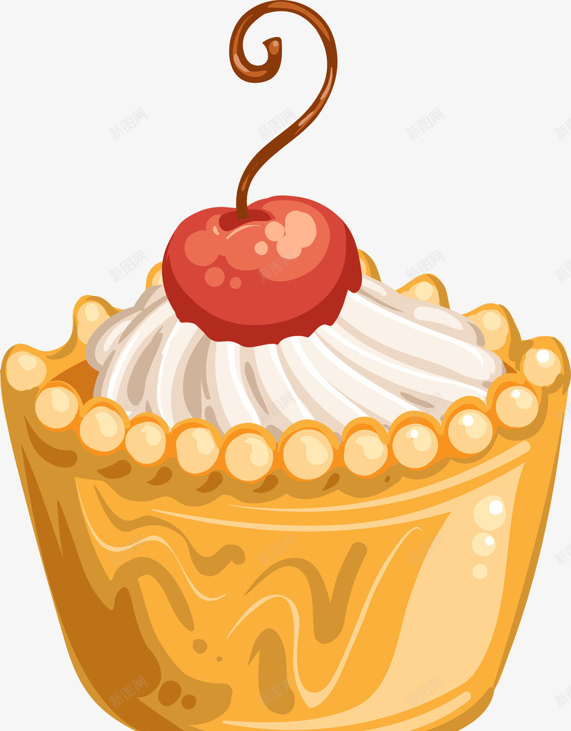 卡通手绘小蛋糕png免抠素材_新图网 https://ixintu.com 卡通 小甜点 小蛋糕 手绘 点心