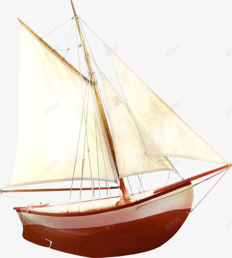 船帆图案png免抠素材_新图网 https://ixintu.com 渔船 航海 船帆 轮船