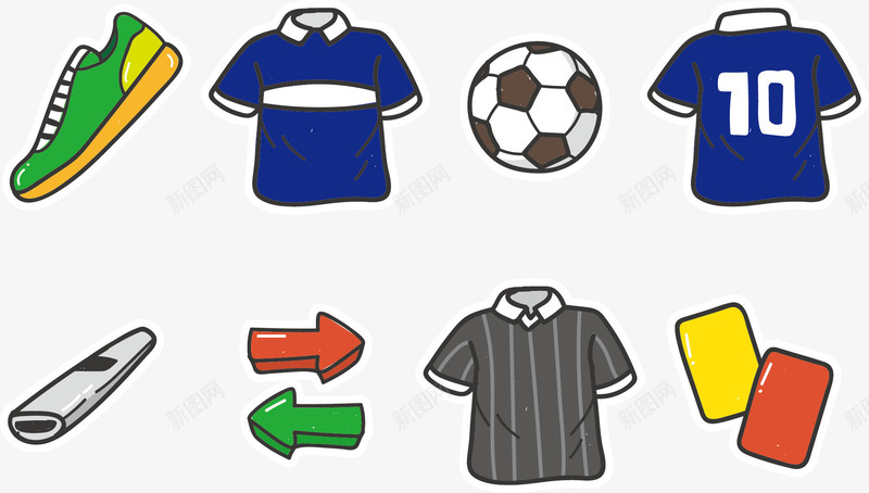 男童运动图标矢量图ai_新图网 https://ixintu.com 男童 足球 运动 运动鞋 矢量图