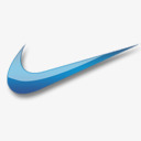 耐克蓝色足球标志png免抠素材_新图网 https://ixintu.com blue nike 耐克 耐克logo 蓝色
