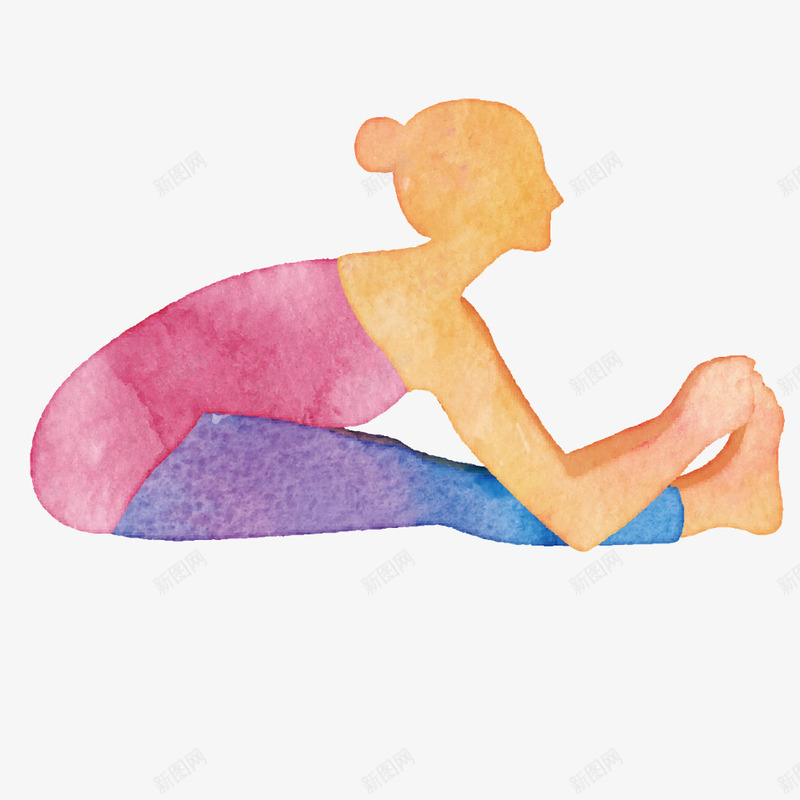 彩色瑜伽姿势矢量图ai免抠素材_新图网 https://ixintu.com 彩色 教育 瑜伽培训 瑜伽姿势 矢量素材 矢量图
