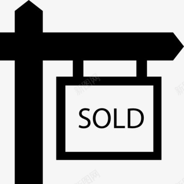 出售房地产挂信号图标图标
