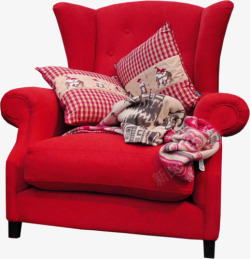 新颖舒适红色沙发红色沙发椅子高清图片