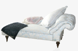 白色背景毯子一张沙发高清图片