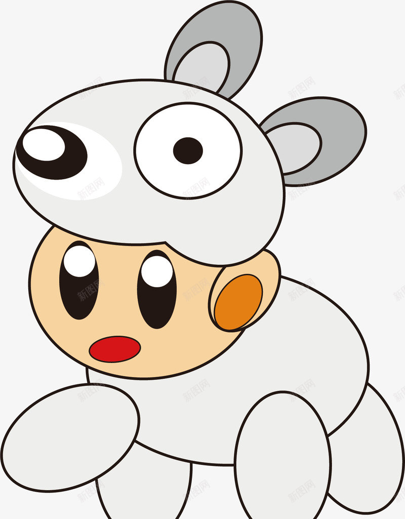 创意十二生肖png免抠素材_新图网 https://ixintu.com 儿童 动物 十二生肖 卡通 可爱 子鼠 扮演 生肖 老鼠 设计 造型