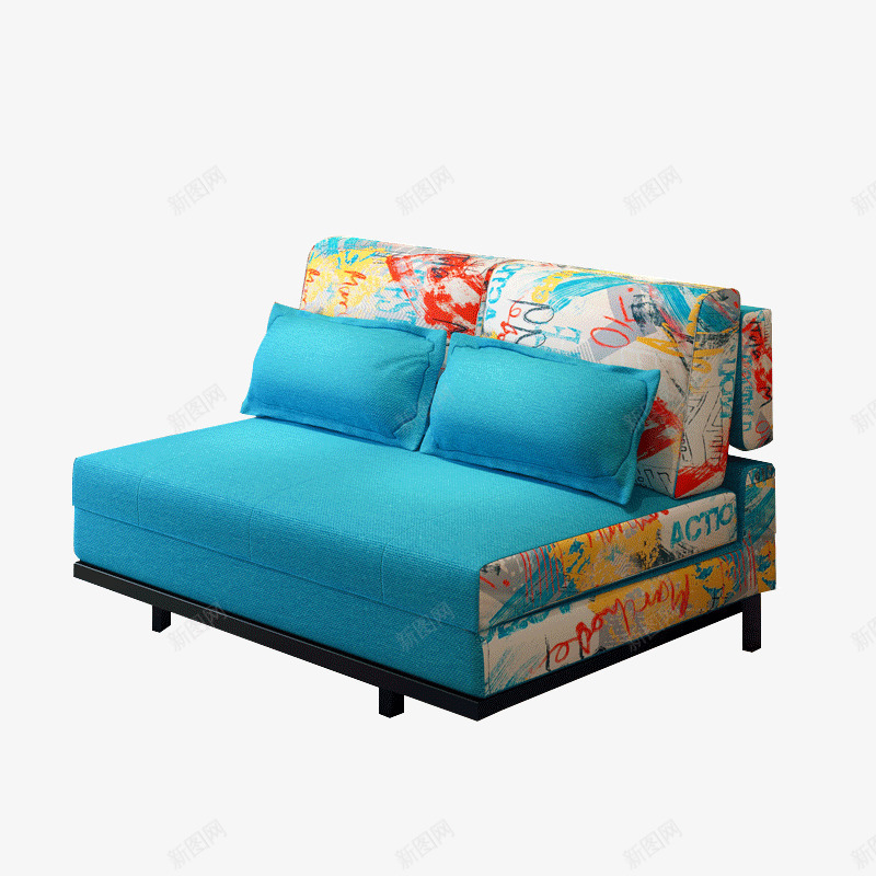 客厅两用沙发床可折叠png免抠素材_新图网 https://ixintu.com 15米多功能沙发 布套全拆洗 折叠沙发 高密度海棉