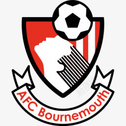 伯恩茅斯英国足球俱乐部图标png_新图网 https://ixintu.com AFC Bournemouth 伯恩茅斯