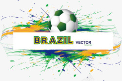 巴西足球矢量图素材