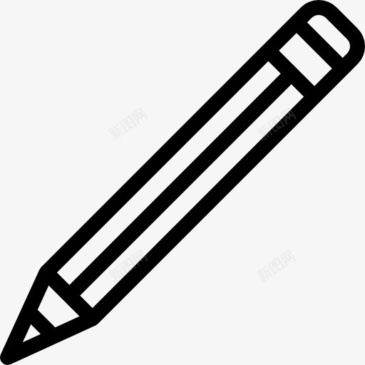 斜笔擦图标png_新图网 https://ixintu.com 写作 学校材料 橡皮 编辑 铅笔