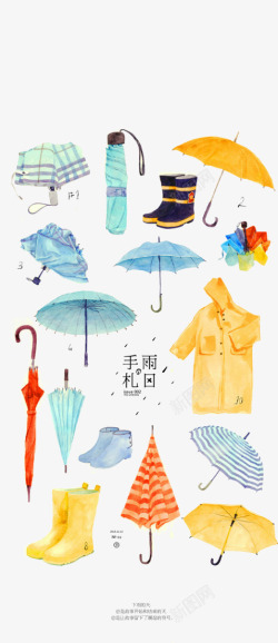 雨伞雨具雨鞋素材