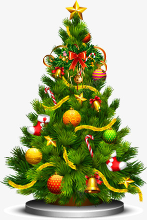 手绘效果绿色的圣诞树造型元素png免抠素材_新图网 https://ixintu.com 元素 圣诞树 效果 绿色 造型