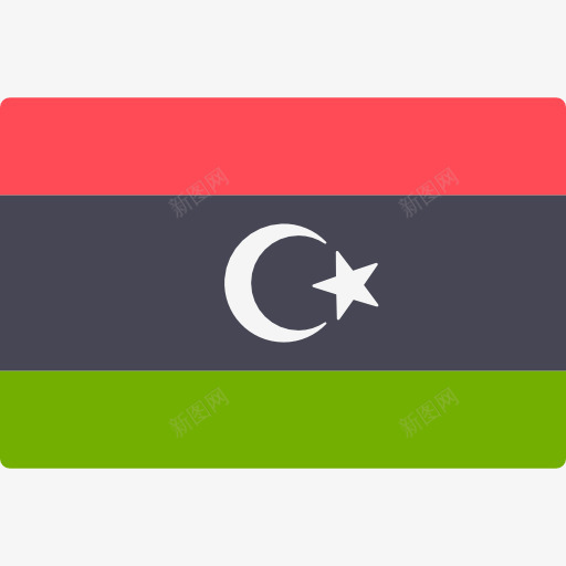 利比亚图标png_新图网 https://ixintu.com 世界 利比亚 国家 旗帜 民族