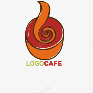 咖啡厅logo一杯咖啡图标图标