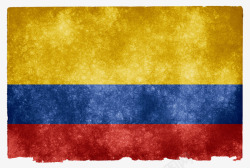复古哥伦比亚旗帜素材