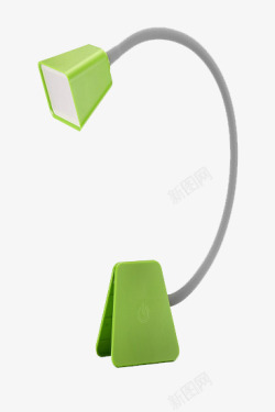 绿色弹簧夹台灯素材