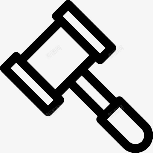 锤图标png_新图网 https://ixintu.com 修复 修理 工具 工具和用具 房地产 锤子