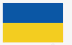 乌克兰乌克兰国旗矢量图图标高清图片
