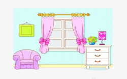 粉色柜子粉色房间高清图片