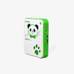 磁带播放机熊猫PANDA可爱造型语言高清图片