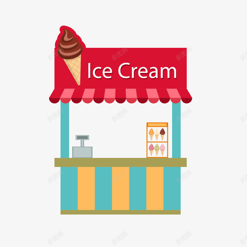 冰淇淋甜品屋png免抠素材_新图网 https://ixintu.com 冰淇淋 创意 创意甜品屋 卡通手绘 甜品 甜品屋 甜点 甜蜜 高清