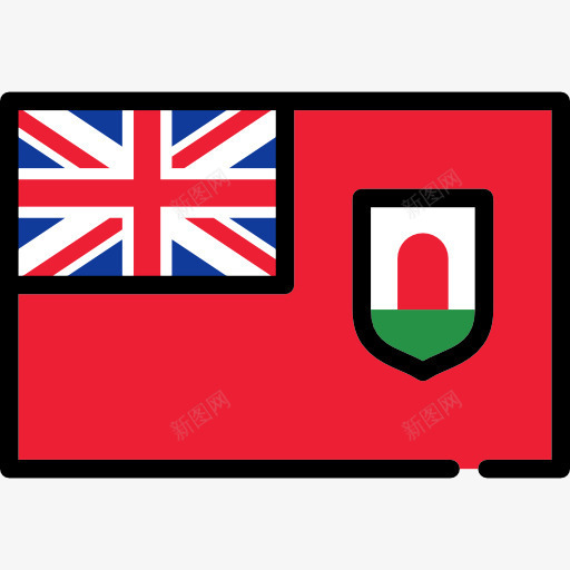 百慕大群岛图标png_新图网 https://ixintu.com 国家 旗 旗帜 民族 百慕大群岛