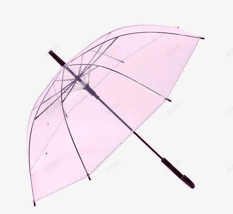 粉色雨伞片png免抠素材_新图网 https://ixintu.com 粉色透明伞素材 粉色长柄雨伞 透明伞 透明雨伞 雨伞素材