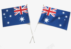 澳洲国家分界线澳洲小旗帜高清图片