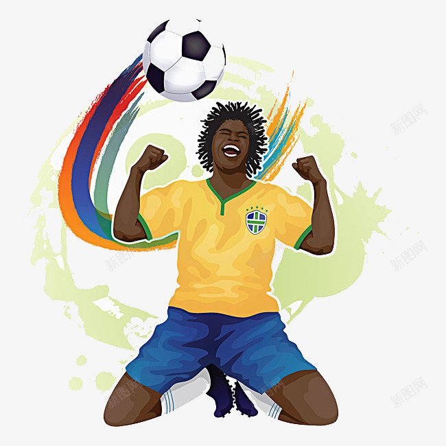 踢球的男子png免抠素材_新图网 https://ixintu.com PNG图形 PNG装饰 卡通 男子 装饰 足球