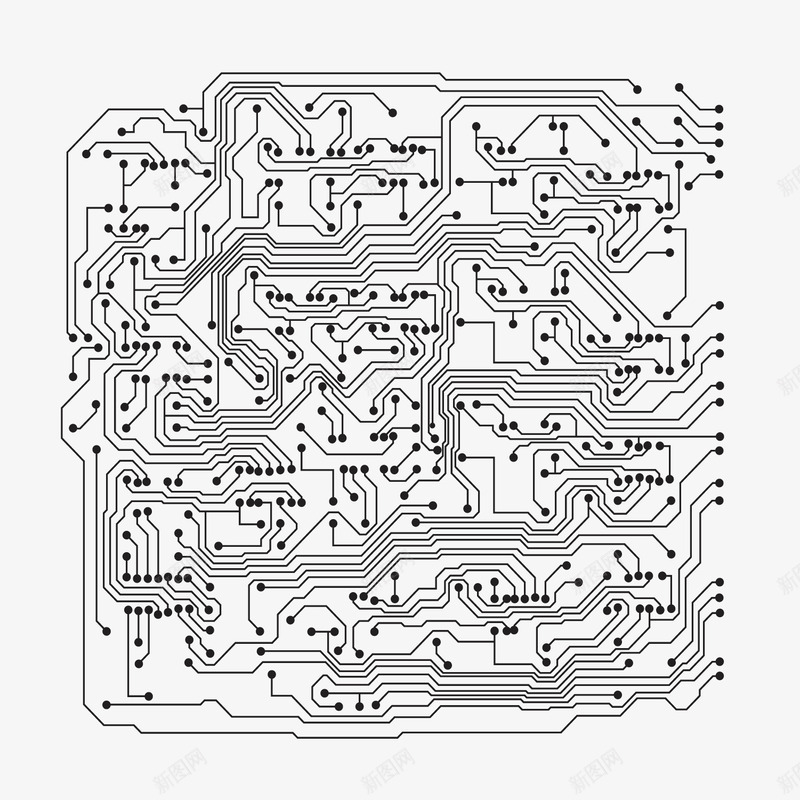 方形密集电路电流线条png免抠素材_新图网 https://ixintu.com 密集 方形 电流 电流线条 电路 线条