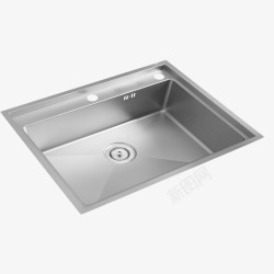 304不锈钢转角水槽304不锈钢单槽厨房洗菜盆高清图片