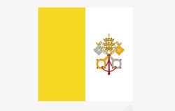 梵蒂冈国旗矢量图素材