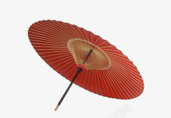 复古红色雨伞造型素材