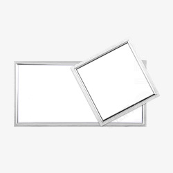 长方形灯产品实物平板灯两个高清图片