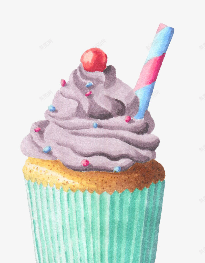 手绘蛋糕甜点点心png免抠素材_新图网 https://ixintu.com 手绘 点心 甜点 蛋糕