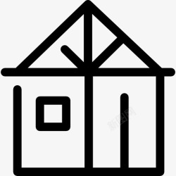 地产透明玻璃门窗家图标高清图片