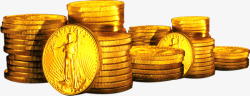 金色硬币金色硬币地产招商高清图片