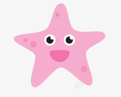 海中生物粉色海星高清图片