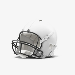 白色足球头盔素材