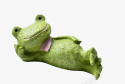 造型地贴绿色青蛙冰箱贴高清图片