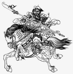 线描古代人物素材