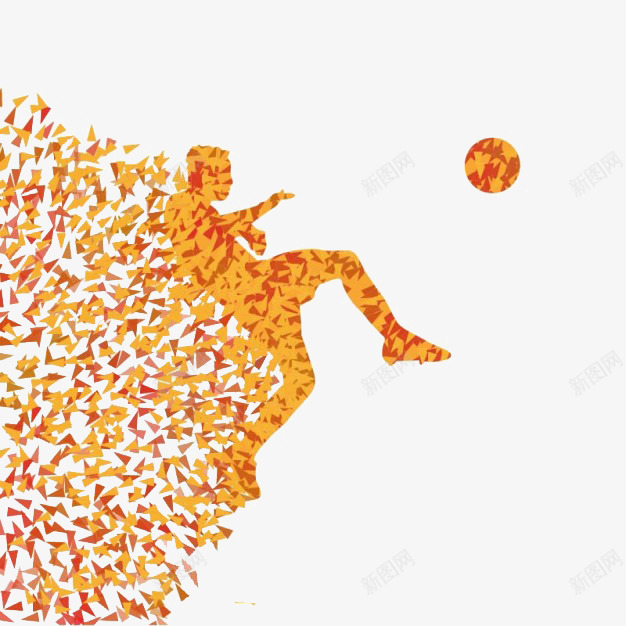 红黄色剪纸人形运动足球创意图案png免抠素材_新图网 https://ixintu.com 人形 创意运动 剪纸 足球 黄色 黄色创意
