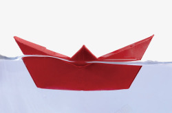 折叠纸船素材