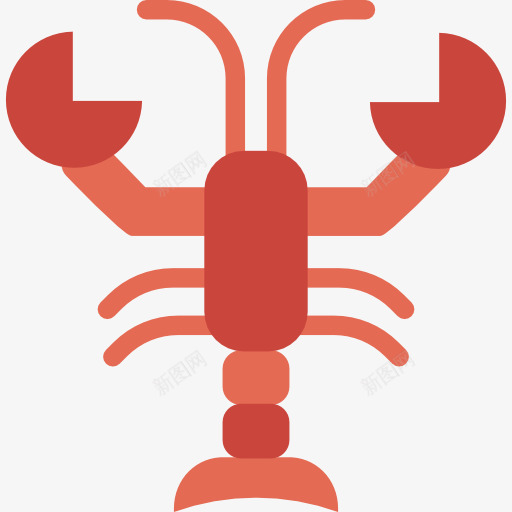 龙虾图标png_新图网 https://ixintu.com 动物 海生活 食品 龙虾